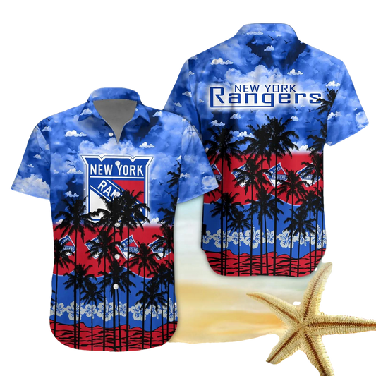 New York Rangers Hawaiian Shirt 1, NHL Hawaiian Shirt Moonbestprint