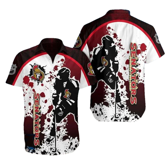 Limited NHL Ottawa Senators Hawaiian Shirt, NHL Hawaiian Shirt Moonbestprint