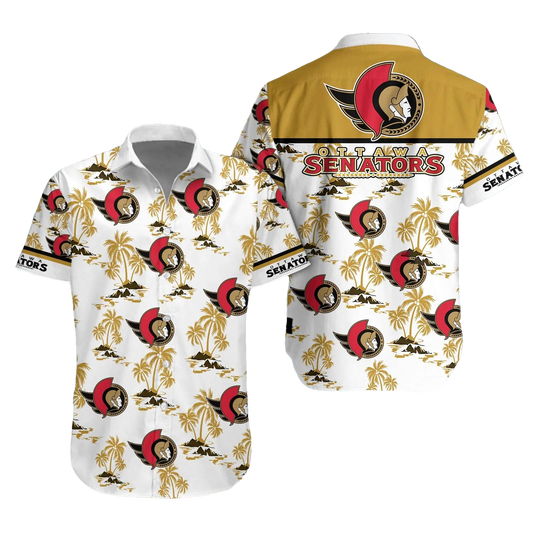 Ottawa Senators Aloha Shirt, NHL Hawaiian Shirt Moonbestprint