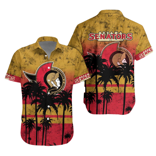 Ottawa Senators Hawaii Shirt, NHL Hawaiian Shirt Moonbestprint