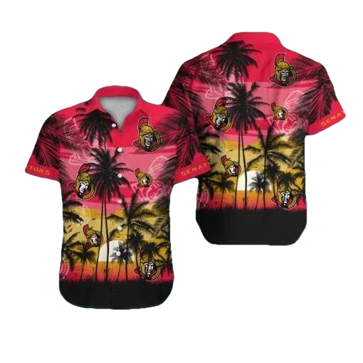 Ottawa Senators Hawaiian Shirt 2, NHL Hawaiian Shirt Moonbestprint