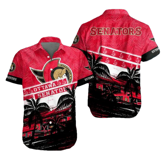 Ottawa Senators Hawaiian Shirt 1, NHL Hawaiian Shirt Moonbestprint