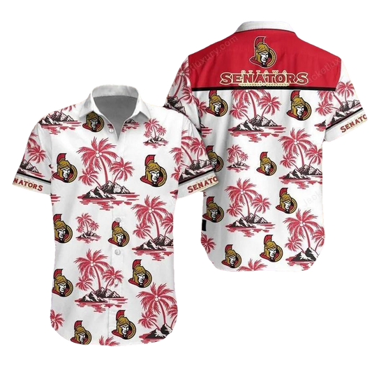 Ottawa Senators Hawaiian Shirt 3, NHL Hawaiian Shirt Moonbestprint