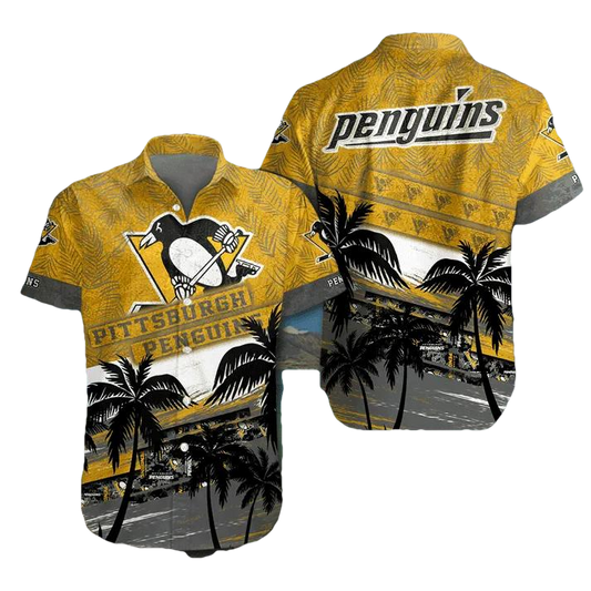 NHL Pittsburgh Penguins Hawaiian Shirt 1, NHL Hawaiian Shirt Moonbestprint