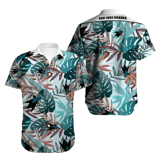 San Jose Sharks Hawaiian Shirt 5, NHL Hawaiian Shirt Moonbestprint