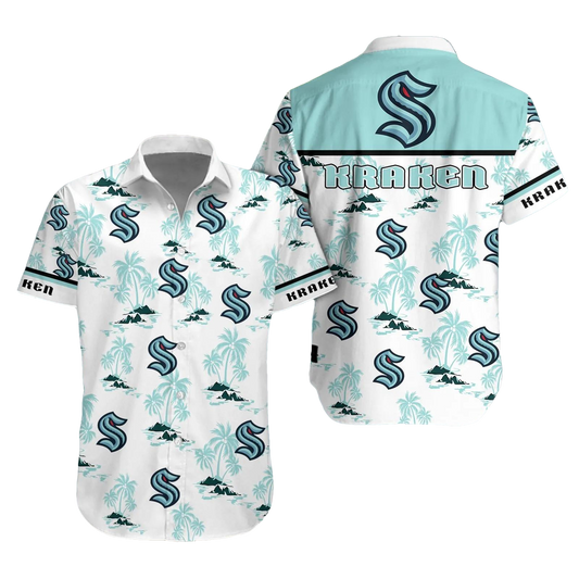 Seattle Kraken Aloha Shirt, NHL Hawaiian Shirt Moonbestprint