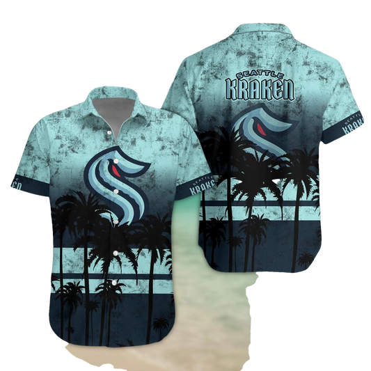 Seattle Kraken Hawaii Shirt, NHL Hawaiian Shirt Moonbestprint