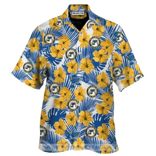 St Louis Blues Hawaiian Shirt, NHL Hawaiian Shirt Moonbestprint