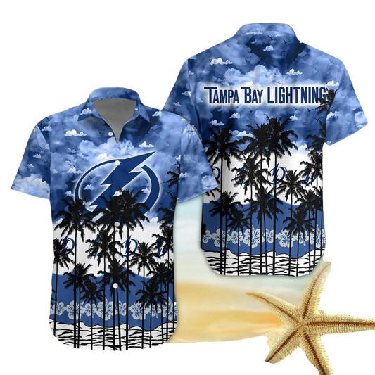 Tampa Bay Lightning Hawaiian Shirt, NHL Hawaiian Shirt Moonbestprint
