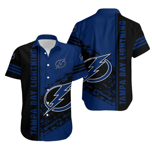Tampa Bay Lightning Hawaiian Shirt Quarter Style - NHL, NHL Hawaiian Shirt Moonbestprint
