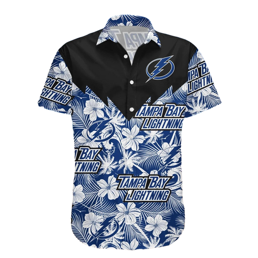 Tampa Bay Lightning Hawaiian Shirt Tropical Seamless- NHL, NHL Hawaiian Shirt Moonbestprint