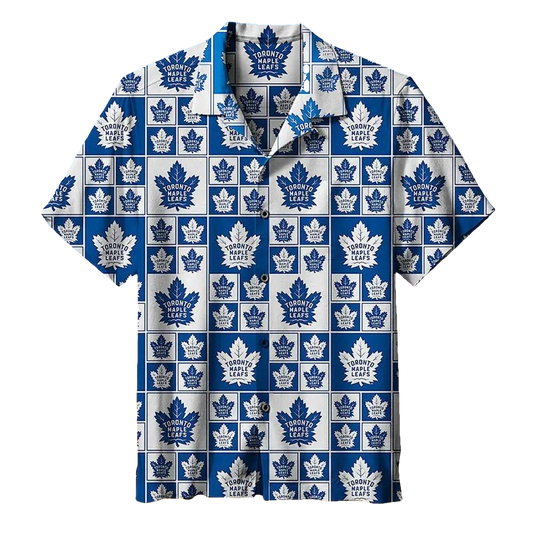 Maple Leafs Hawaiian Retro Toronto Hawaiian Shirt, NHL Hawaiian Shirt Moonbestprint