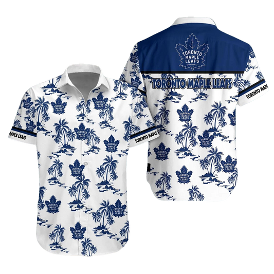 Toronto Maple Leafs Aloha Shirt, NHL Hawaiian Shirt Moonbestprint