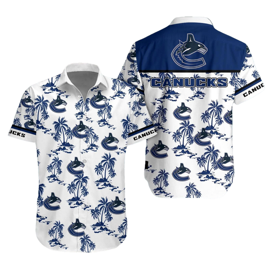 Vancouver Canucks Aloha Shirt, NHL Hawaiian Shirt Moonbestprint