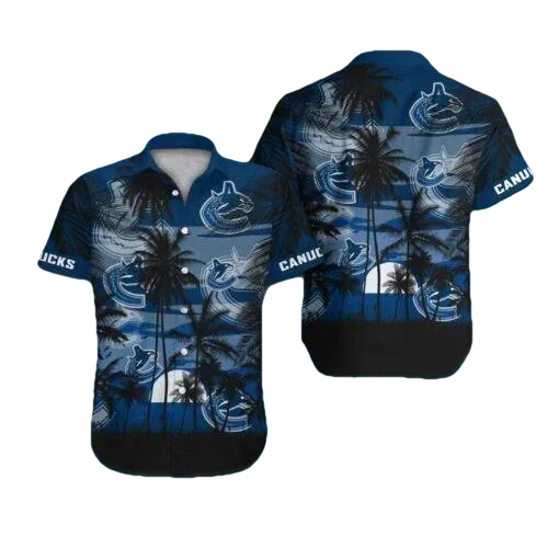 Vancouver Canucks Hawaiian Shirt, NHL Hawaiian Shirt Moonbestprint