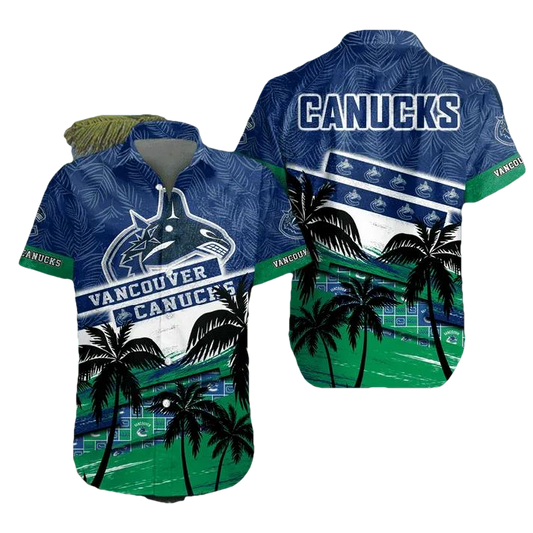 Vancouver Canucks Hawaiian Shirt 1, NHL Hawaiian Shirt Moonbestprint