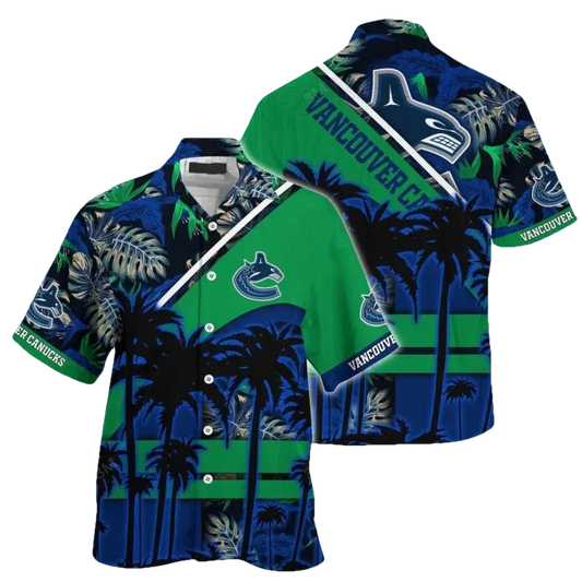 Vancouver Canucks Hawaiian Shirt 5, NHL Hawaiian Shirt Moonbestprint
