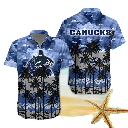 Vancouver Canucks Hawaiian Shirt 4, NHL Hawaiian Shirt Moonbestprint