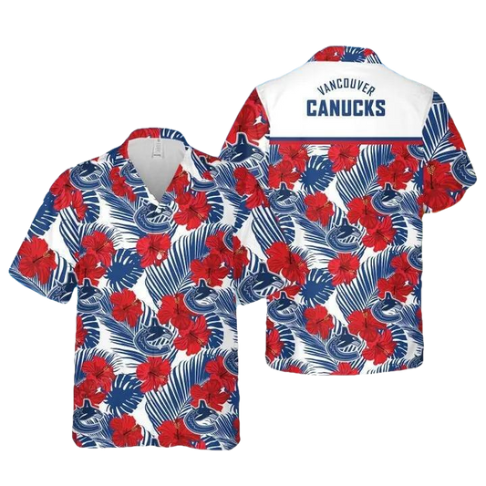 Vancouver Canucks Team Hawaiian Shirt 2, NHL Hawaiian Shirt Moonbestprint