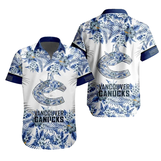 Vancouver Canucks Team Hawaiian Shirt 5, NHL Hawaiian Shirt Moonbestprint