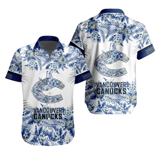 Vancouver Canucks Team Hawaiian Shirt 7, NHL Hawaiian Shirt Moonbestprint