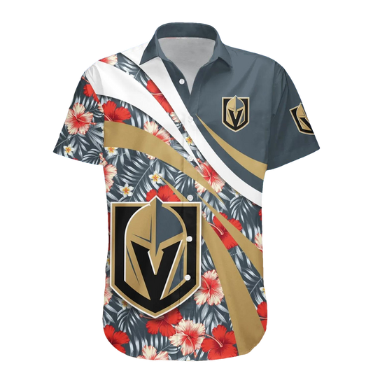 Vegas Golden Knights Hawaiian Shirt Hibiscus Sport Style - NHL, NHL Hawaiian Shirt Moonbestprint