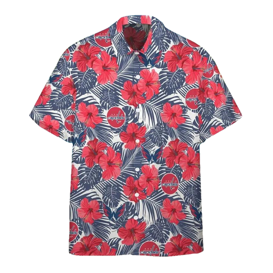 3D NHL Washington Capitals Personalized Hawaiian Shirt, NHL Hawaiian Shirt Moonbestprint