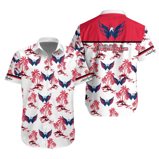 Washington Capitals Aloha Shirt, NHL Hawaiian Shirt Moonbestprint