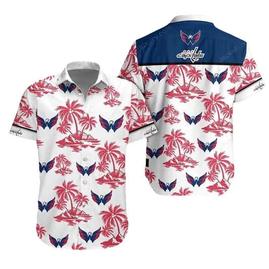 Washington Capitals Summer Shirt Hawaiian Shirt, NHL Hawaiian Shirt Moonbestprint