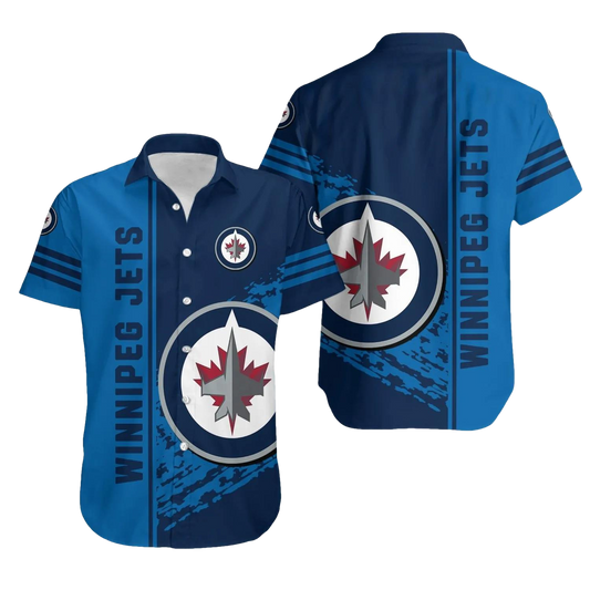 Winnipeg Jets Hawaiian Shirt Quarter Style - NHL, NHL Hawaiian Shirt Moonbestprint