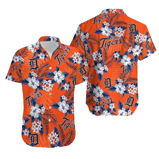 Detroit Baseball Team Tigerss Hawaiian Shirt, MLB Hawaiian Shirt Moonbestprint