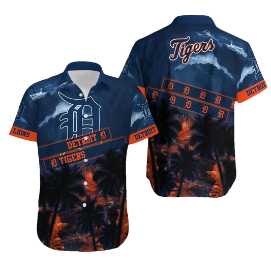 Detroit Tigers MLB Hawaiian Shirt Sunny Days Aloha Shirt, MLB Hawaiian Shirt Moonbestprint