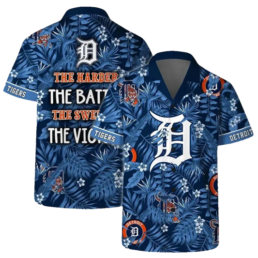 Detroit Tigers Victory Quote Hawaiian Shirt, MLB Hawaiian Shirt Moonbestprint