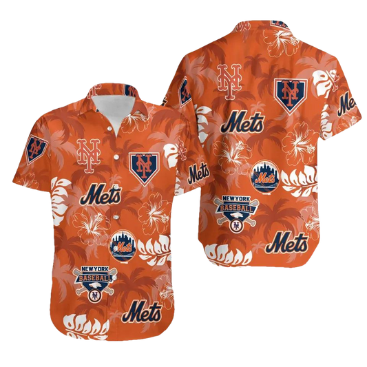 New York Baseball Team Metss Hawaiian Shirt 12, MLB Hawaiian Shirt Moonbestprint