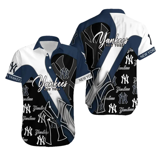 New York Team Yankeess Hawaiian Shirt 1, MLB Hawaiian Shirt Moonbestprint
