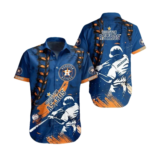 Personalized Houston Baseball Team Astross Casual Shirt, MLB Hawaiian Shirt Moonbestprint