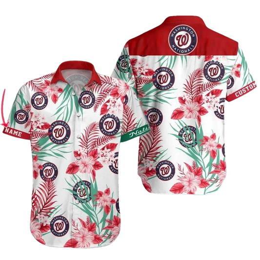 Personalized Washington Baseball Team Nationalss Hawaiian Shirt, MLB Hawaiian Shirt Moonbestprint