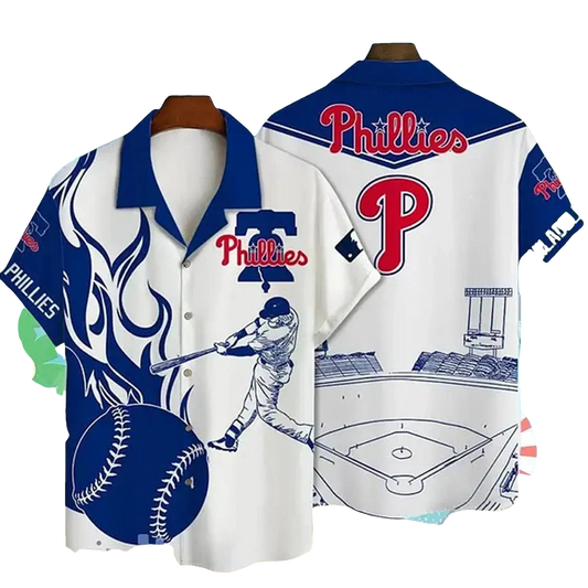 Philadelphia Team Philliess Hawaiian Shirt, MLB Hawaiian Shirt Moonbestprint