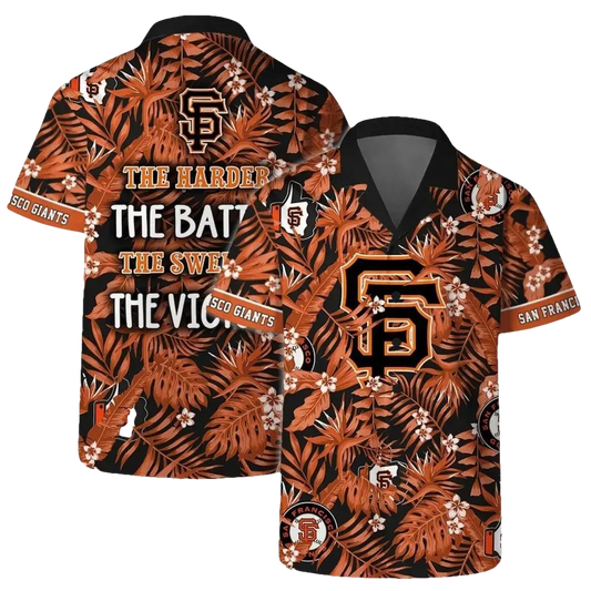 San Francisco Giants Victory Slogan Hawaiian Shirt, MLB Hawaiian Shirt Moonbestprint
