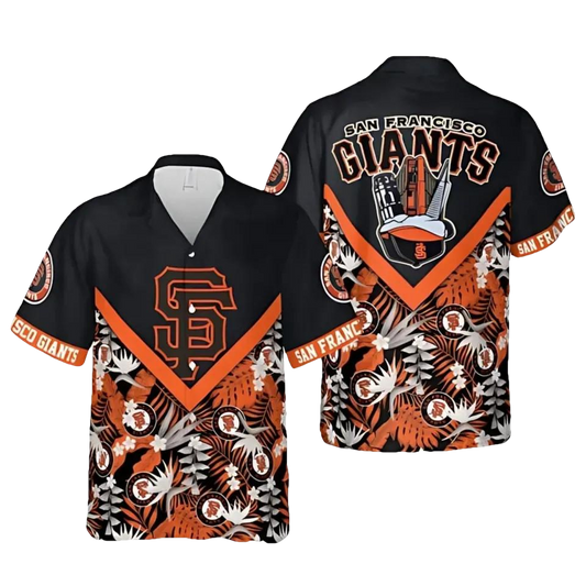 San Francisco Giants Vintage Badge Hawaiian Shirt, MLB Hawaiian Shirt Moonbestprint