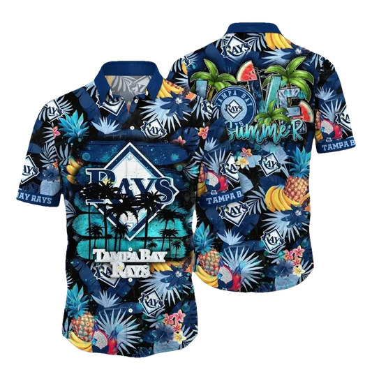 Tampa Bay Baseball Team Rayss Hawaiian Shirt, MLB Hawaiian Shirt Moonbestprint