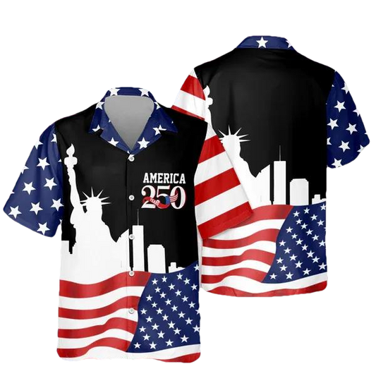 America 250 Years Hawaii Shirt, 250th Anniversary Shirt, 250th Anniversary Gift Moonbestprint