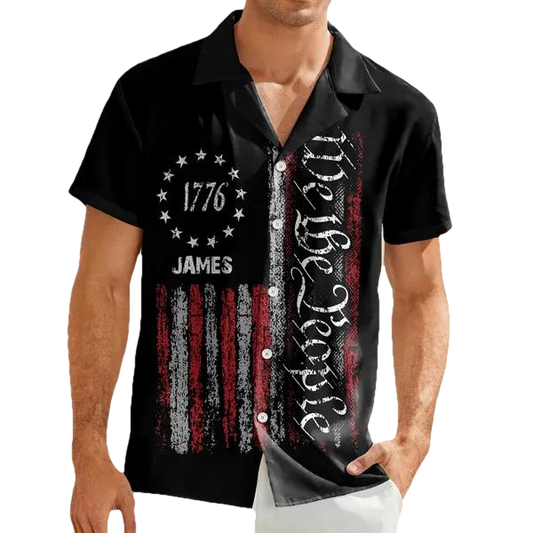 Custom Name We The People Hawaii Shirt, 250th Anniversary Shirt, 250th Anniversary Gift Moonbestprint
