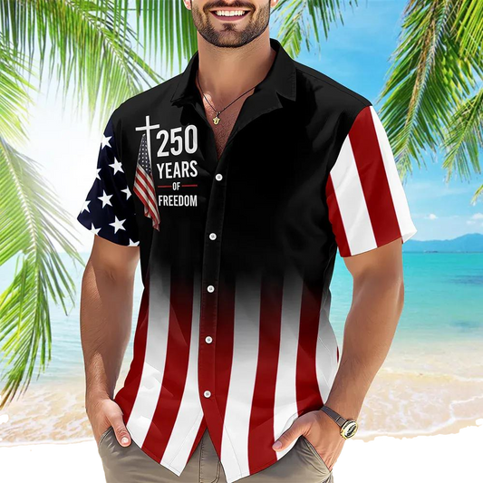 America 250 Years Of Freedom 1776 - 2026 Hawaii Shirt, 250th Anniversary Gift Moonbestprint