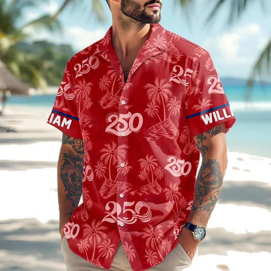 America Faith, Family & Freedom Hawaii Shirt, 250th Anniversary Gift Moonbestprint