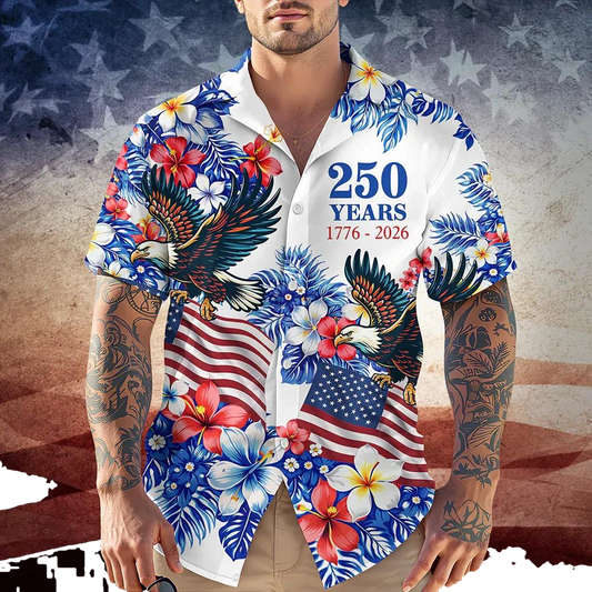 American 250Th Anniversary Hawaii Shirt, 250th Anniversary Gift Moonbestprint