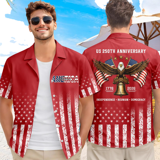 Custom Name Eagles 250th Birthday Independence - Reunion - Democracy Hawaii Shirt 2, 250th Anniversary Gift Moonbestprint