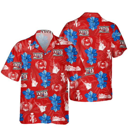 America 250 Anniversary 1776-2026 Hawaii Shirt 2, 250th Anniversary Gift Moonbestprint