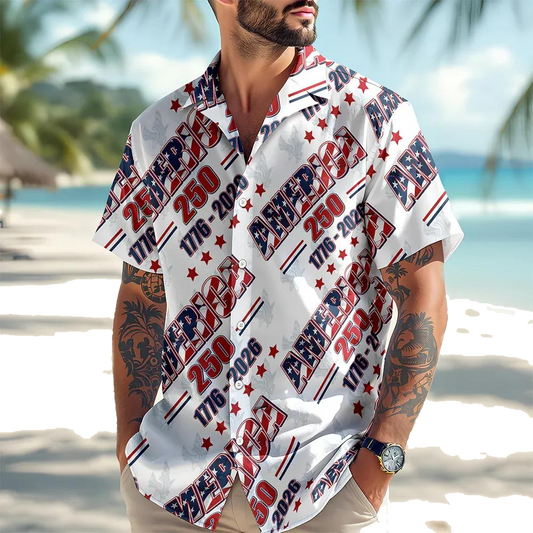 America 250 Years Hawaii Shirt, 250th Anniversary Gift Moonbestprint
