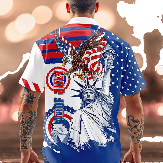 Personalized Custom Name America 4th Of July Hawaii Shirt, 250th Anniversary Gift Moonbestprint
